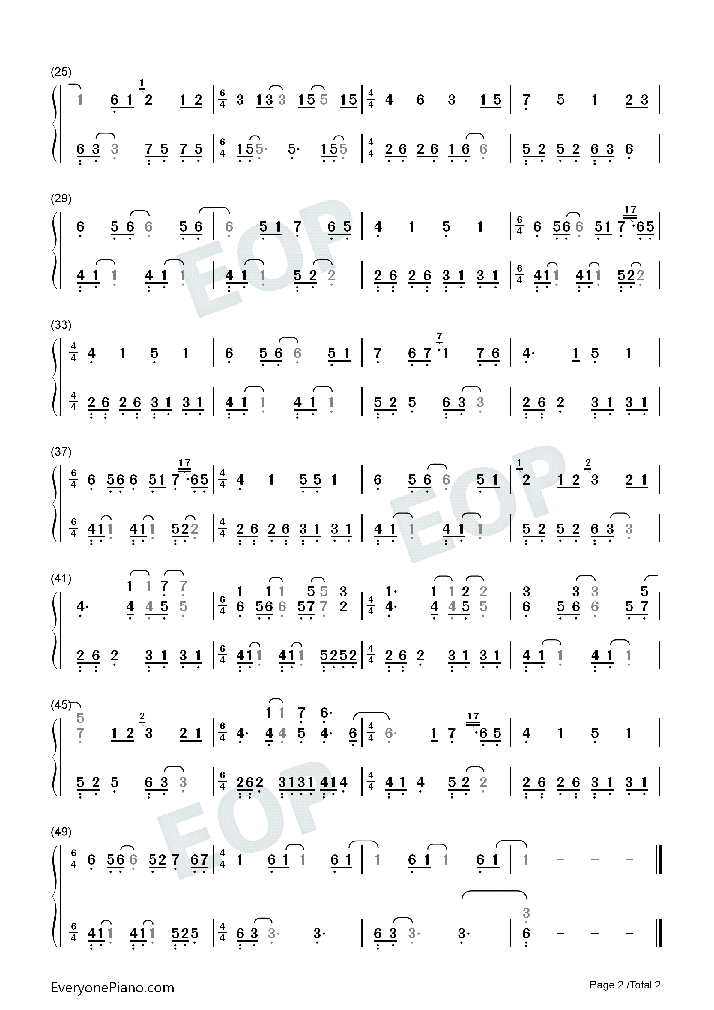 Saman-Ólafur Arnalds双手简谱预览2
